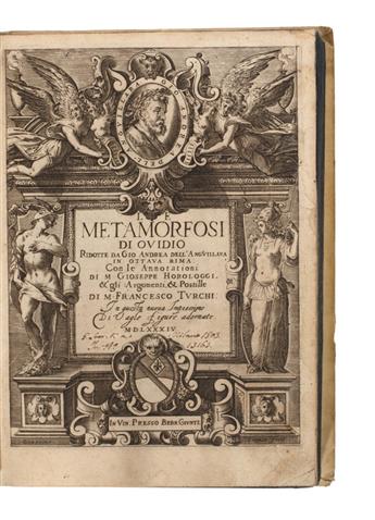 OVIDIUS NASO, PUBLIUS.  Le Metamorfosi . . . ridotte da Gio. Andrea dallAnguillara, in Ottava Rima.  1584